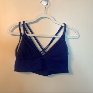 La Senza Blue Mesh Sports Bra L